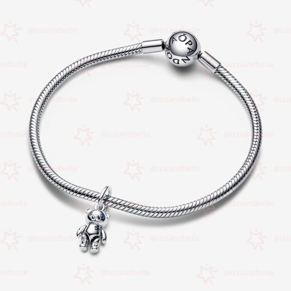 Pandora Movable Teddy Bear Dangle Charm - Picture 3 of 5
